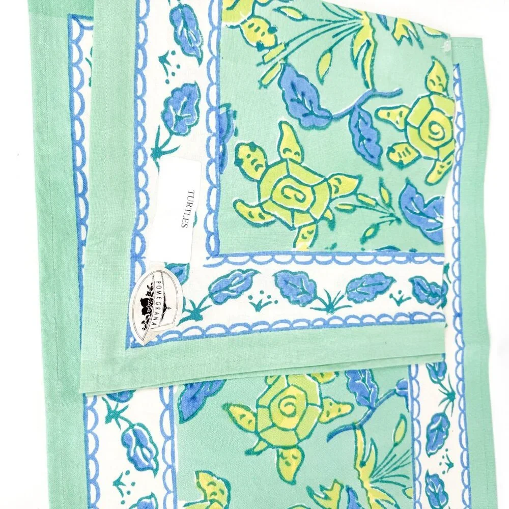 Pomegranate Cotton of Nautical Marine Sailing Placemats and Napkins 4 sets